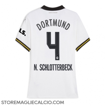 Borussia Dortmund Nico Schlotterbeck #4 Maglia Gara Terza Repliche 2024-25 Donna
